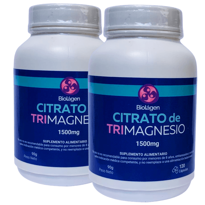 PACK Familiar de 2 Citrato de Magnesio 1500mg